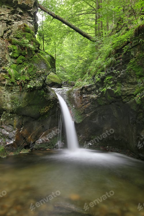 Preview: Waterfall on the Silver Brook, Czech Republic