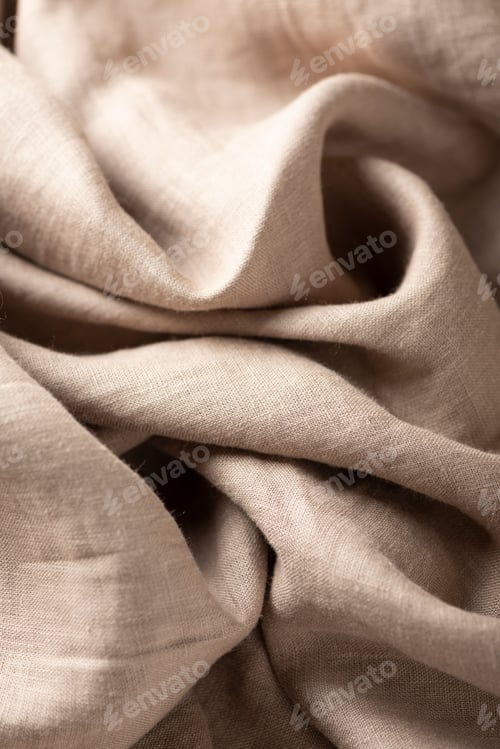 Preview: Beige linen fabric
