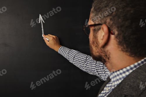 Preview: Hot male teacher at the blackboard