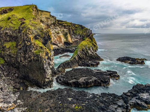 Preview: Londrangar coastal walk, Snaefellsnes National Park, Iceland.