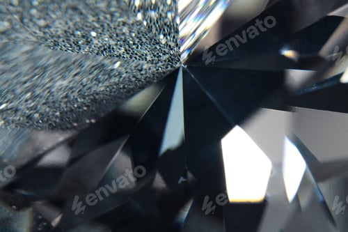 Preview: Beautiful dazzling diamond as background, closeup view