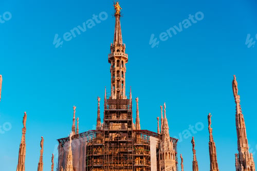 Preview: Roof terraces of gothic Cathedral