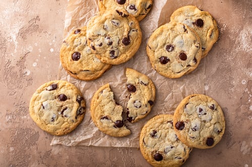 Preview: Delicious Chocolate Chip Cookies on Parchment Paper