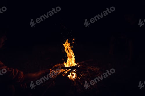 Preview: Bonfire at night