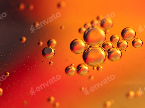 Preview: Oil on water, abstract colorful background, yellow, red, orange color