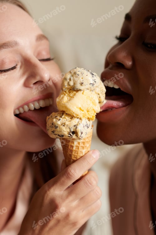 Preview: Women Licking Ice-cream