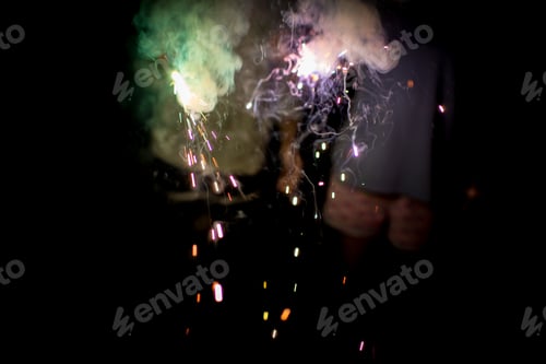 Vista previa: Fuegos artificiales de verano por la noche