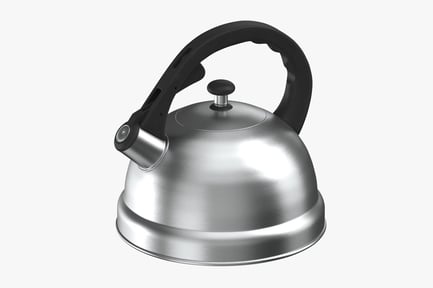 Preview: Silver Kettle with Black Accents