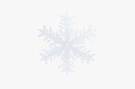 Preview: Symmetrical snowflake illustration with diamond centers