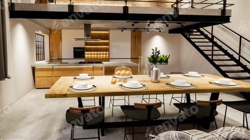 Vorschau: 3D-Hausinterieur