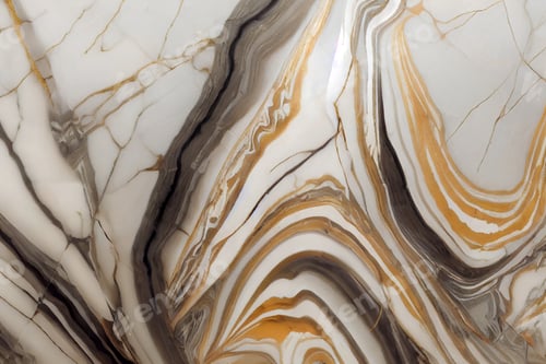 Preview: Background of the marble pattern with golden lines - Digital Generate Image