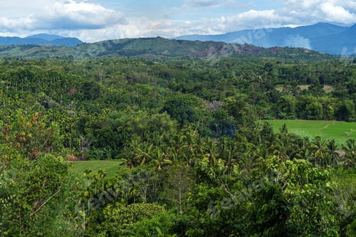 Preview: Landscape with Rice Fields at Seulimum, Aceh, Indonesia