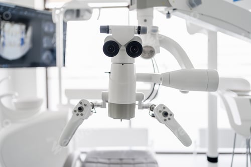 Preview: Dental chair and other accessories during Modern dental practice