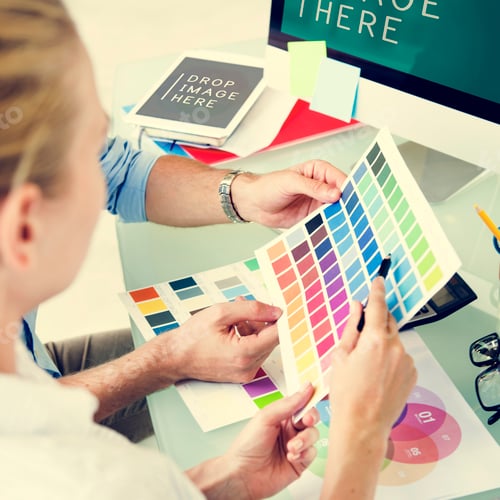 Preview: Color Swatch Creative Occupation Design Studio Concept