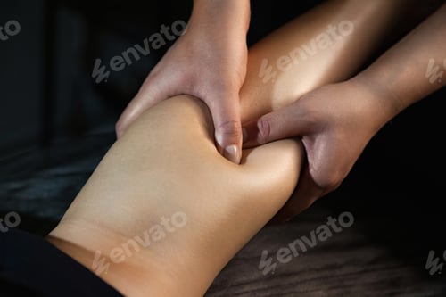 Preview: Woman Receives Calf Massage at Luxurious Beauty Spa