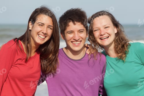 Preview: Three Friends on a Beach