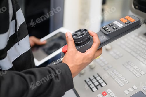 Preview: Technician engineer team checking and repairing part of automatic machine