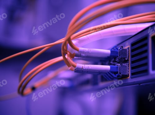 Preview: network optical fiber cables and hub