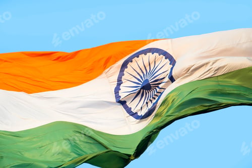 Preview: Wavy Indian Flag, Close-up