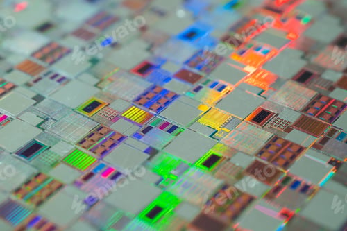 Preview: Silicon wafer for manufacturing semiconductor of integrated circuit.