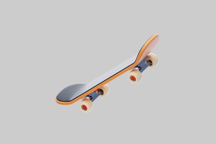 Preview: Modern skateboard grey deck design