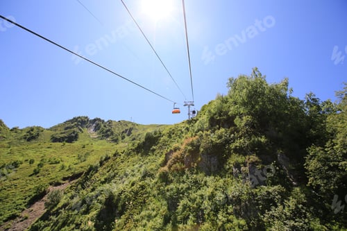 Preview: Cable Car In Sochi On A Sunny Summer Day