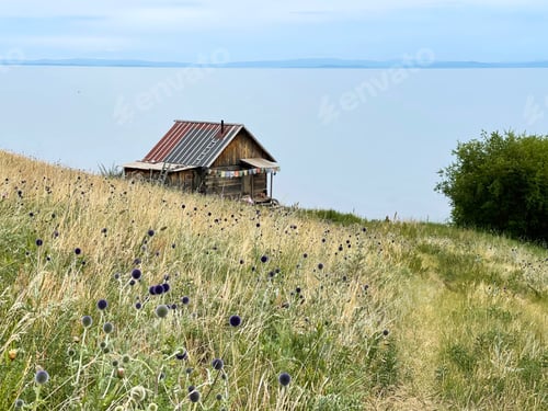 Preview: Lonely hut on the shore of Lake Baikal, Russia