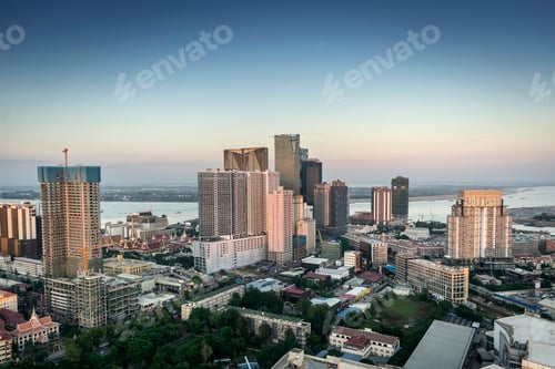 Preview: koh pich downtown chinese construction skyscrapers in phnom penh cambodia
