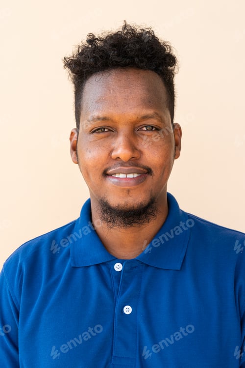 Preview: Portrait of handsome young black man
