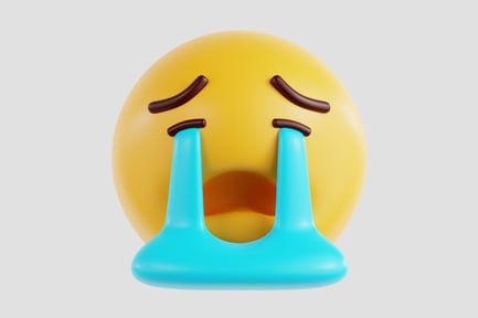 Preview: 3D Loudly Crying Face Emoji