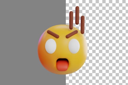 Preview: Surprised Emoji 3D Icon
