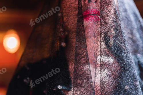 Preview: Young woman with veil on scene