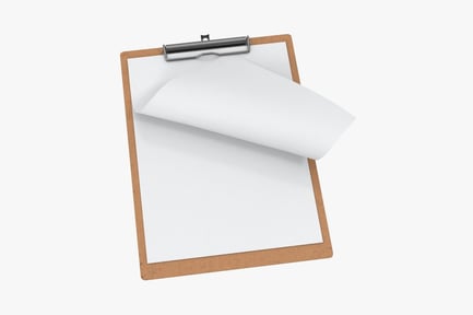 Preview: Clipboard with Paper Sheets