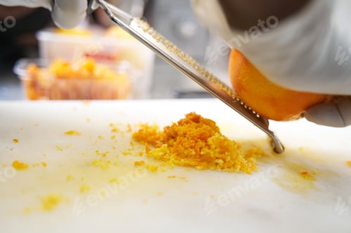 Preview: Close-up photo of preparing fruit for cooking