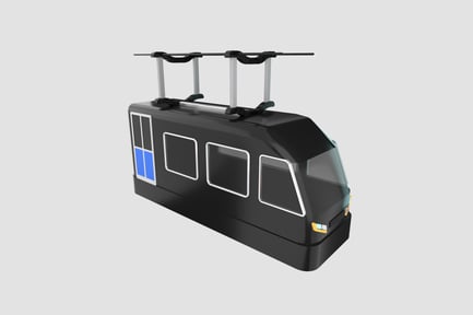 Preview: Tram 3D Illustration
