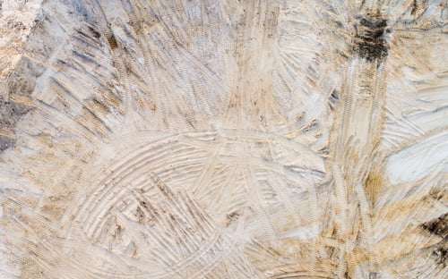 Preview: Aerial view of sandy quarry surface