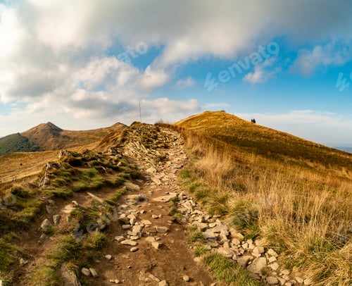 Preview: Polonina Wetlinska, Bieszczady mountain, Bieszczady National Park, Poland.