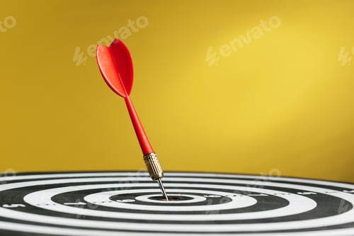 Preview: dartboard business success concept close up. creative photo