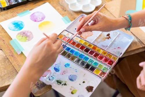 Preview: Watercolor Workshop. Artistic Awakening: Students Embrace the Beauty of Watercolor Painting