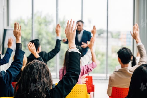 Preview: Business professionals come together for a corporate event featuring a conference and convention