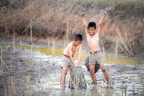 Preview: After class, little boys in rural Thailand like catching fish