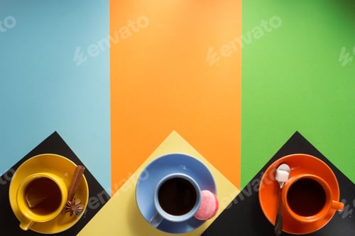 Preview: cup of coffee, tea and cacao