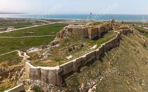 Preview: Aerial view of the historic Van Castle