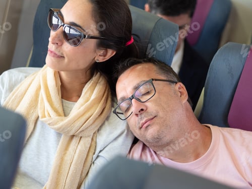Preview: Passengers traveling and sleeping on public transport
