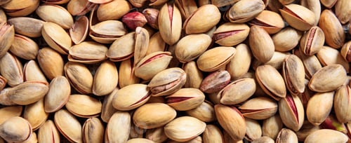 Preview: Pistachios with shell full background, banner, closeup