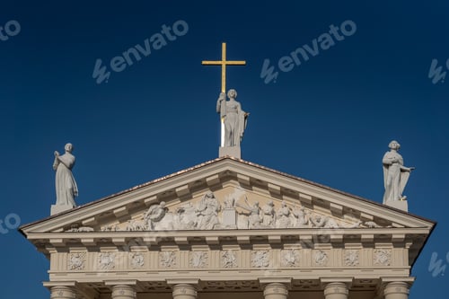 Preview: Vilnius Cathedral facade - Vilnius, Lithuania