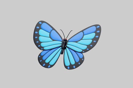 Preview: Blue business butterfly