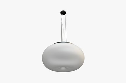 Preview: Spherical pendant lamp with black cord and horizontal wire