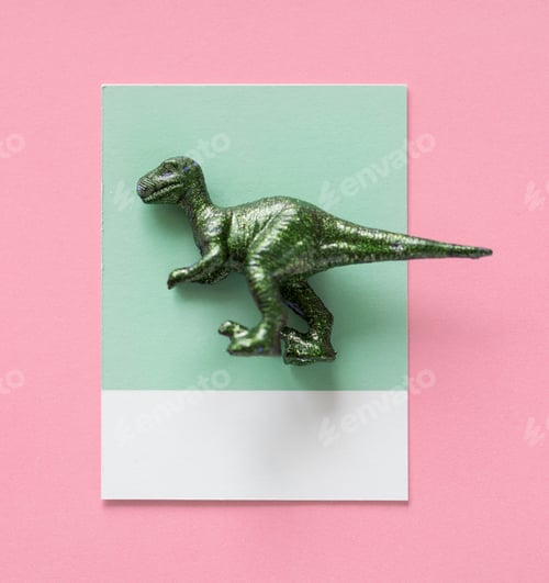 Preview: Colorful and cute miniature dinosaur figure