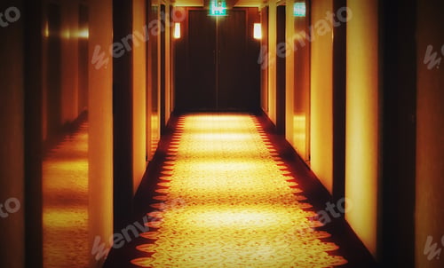 Preview: An empty hallway in a hotel